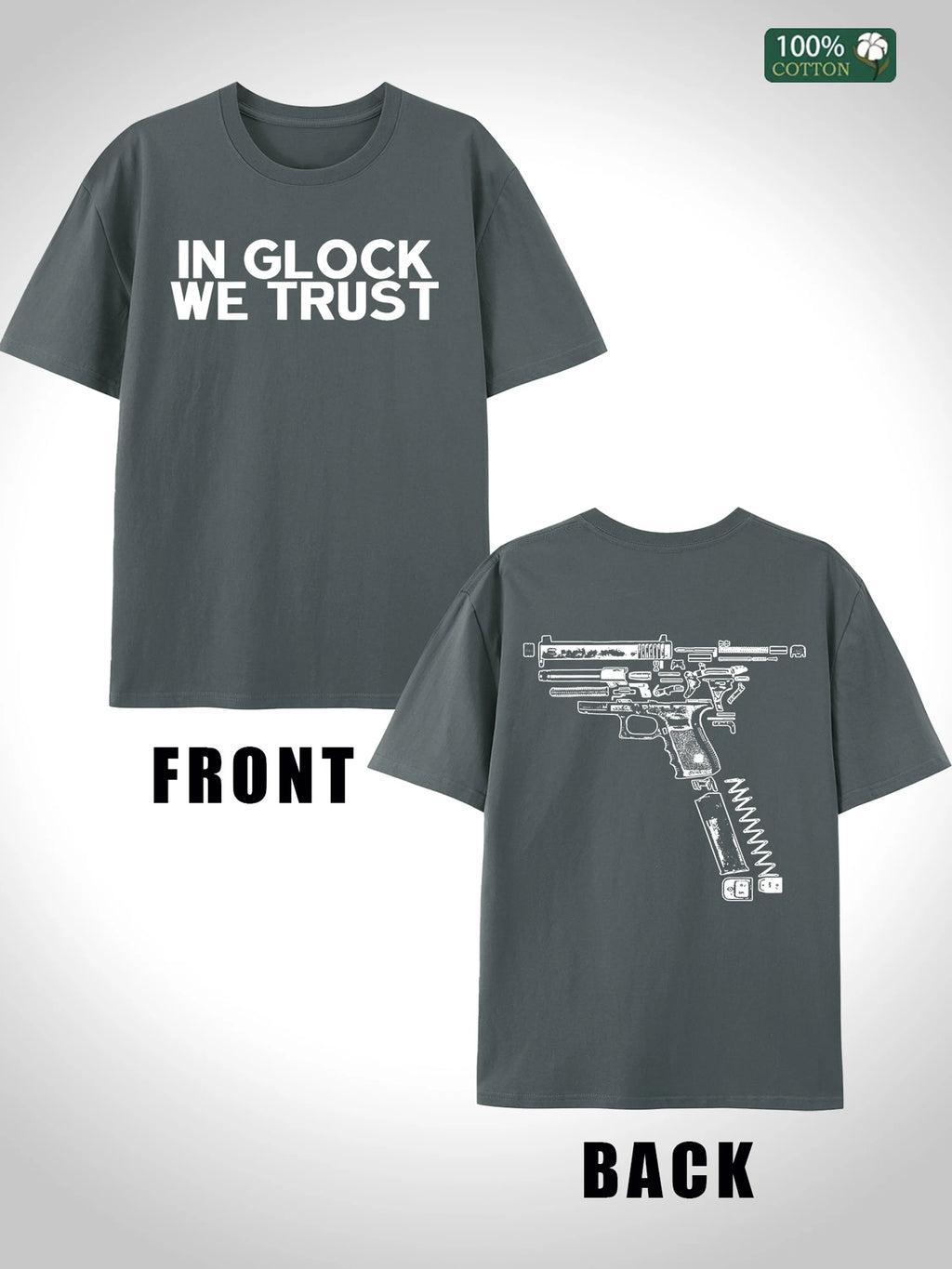 Men's US Stock Cotton T Shirt Festival Gift American Trend Comfort Outfit