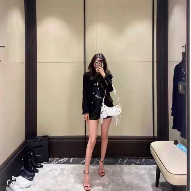 2026 Summer Sexy Black Luxury Designer Classic Logo Leather Women's High Heels Letter Sandals Peep Fashion Toe High Heel Shoes