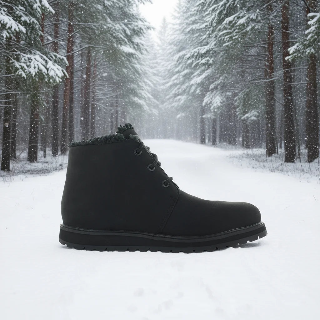 Timberland Richmond Ridge Waterproof Men's Snow Boots Black Nubuck Ankle Height Rubber Outsole Winter Wear