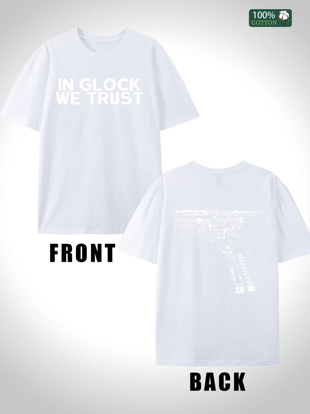 Men's US Stock Cotton T Shirt Festival Gift American Trend Comfort Outfit