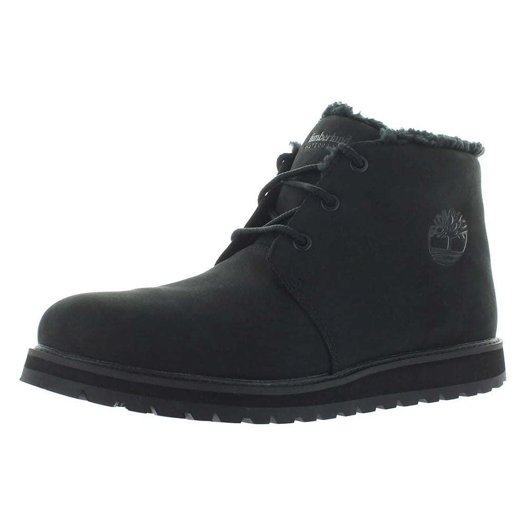 Timberland Richmond Ridge Waterproof Men's Snow Boots Black Nubuck Ankle Height Rubber Outsole Winter Wear
