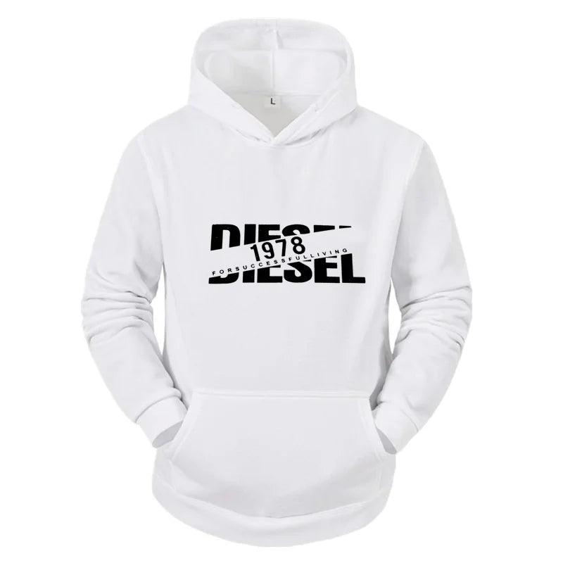 2025 Autumn/Winter Casual Printed Hoodie Classic Style Fashion Men's Y2K Harajuku Sports Jogging Street Men's/Women's Clothing
