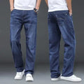 Jeans Men's Summer Straight Leg Loose Large Leg Autumn Thick Wear-resistant Men's Casual Pants Korean Trousers